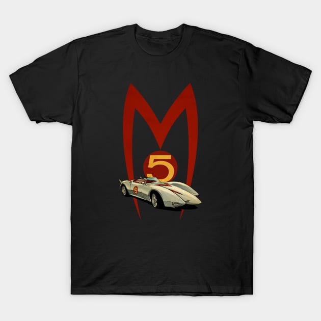 VINTAGE SPEED RACER MACH 5 copy T-Shirt by GOAT777